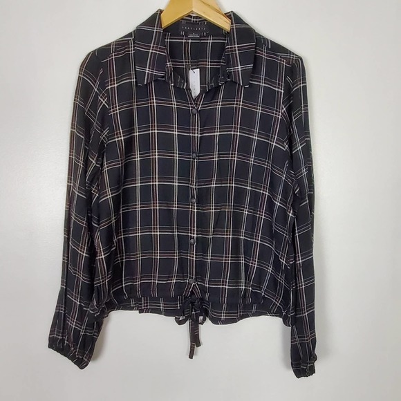 Sanctuary Tops - Sanctuary | NWT Plaid knot front top